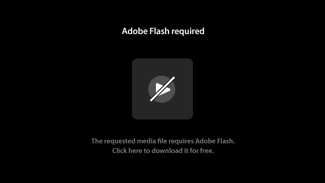 A required plugin is not available.